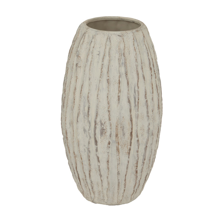 Lorenzo Large Fin Vase - White Hill 1