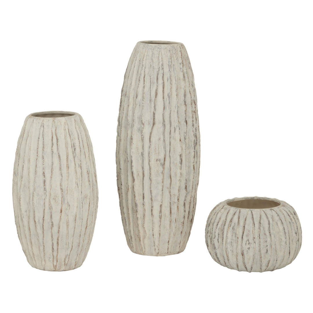 Lorenzo Rotund Fin Vase - White Hill 5
