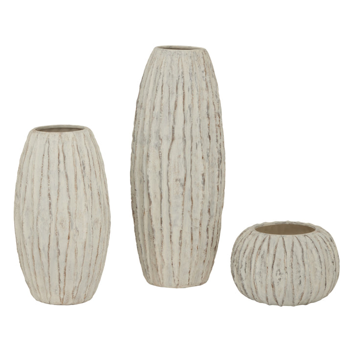 Lorenzo Rotund Fin Vase - White Hill 5