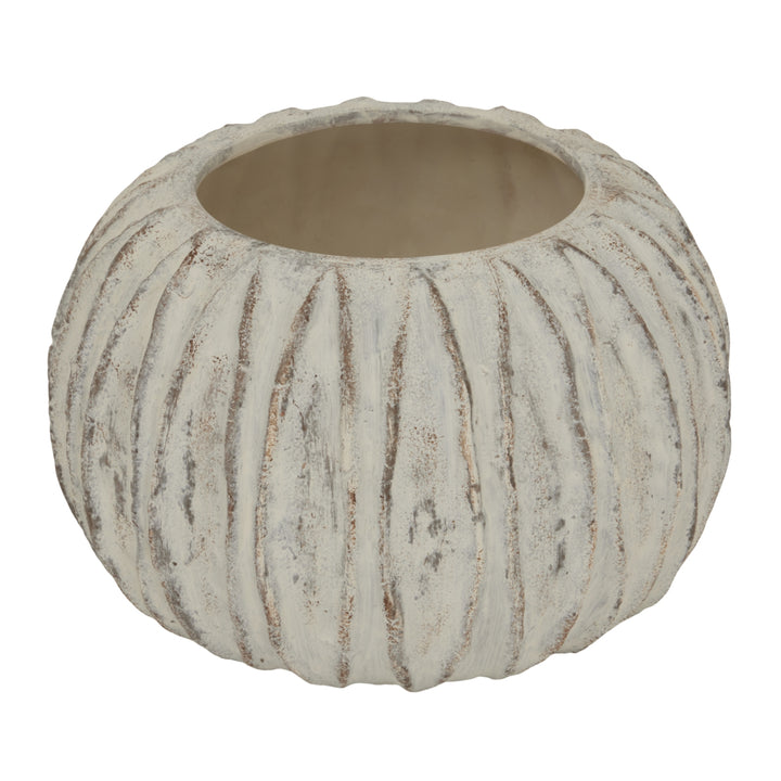 Lorenzo Rotund Fin Vase - White Hill 1