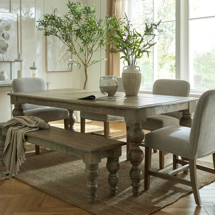 The Rutland Collection Rectangular Dining Table - Brown