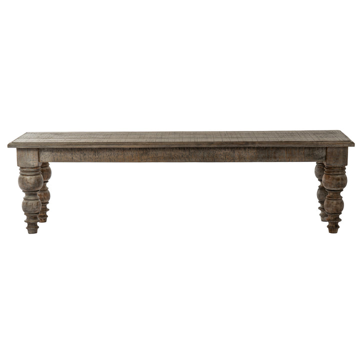 The Rutland Collection Rectangular Bench - Brown
