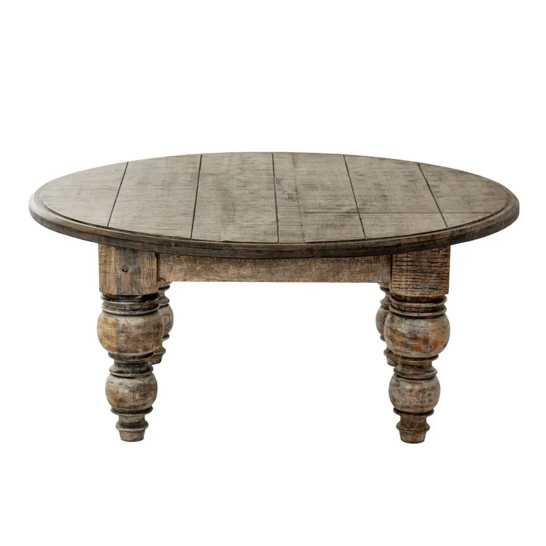 The Rutland Collection Round Coffee Table - Brown
