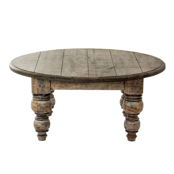 The Rutland Collection Round Coffee Table - Brown