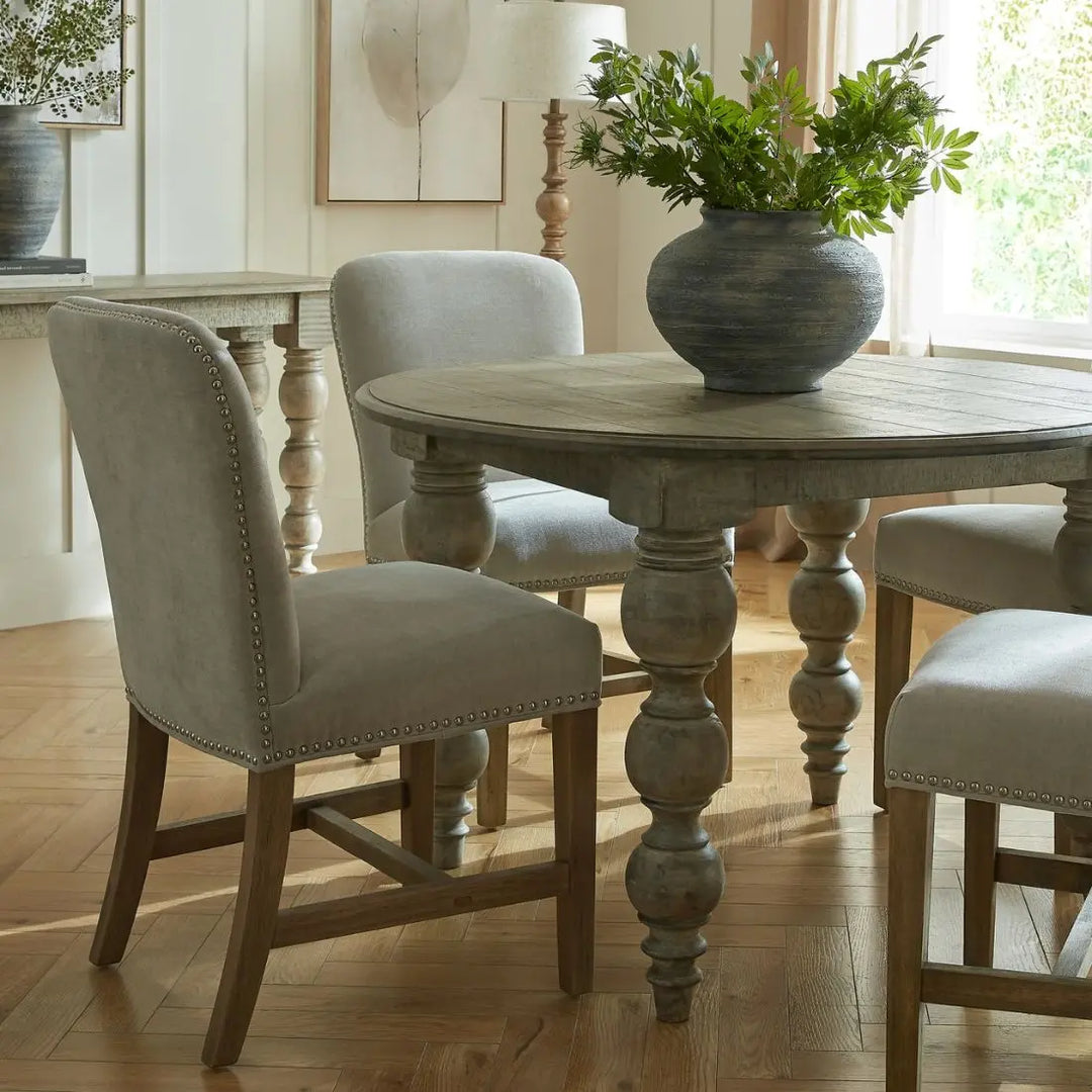 The Rutland Collection Round Dining Table - Brown