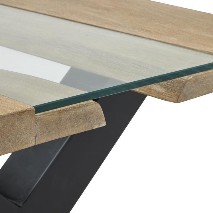 Live Edge Collection River Coffee Table - Light Acacia Hill 3