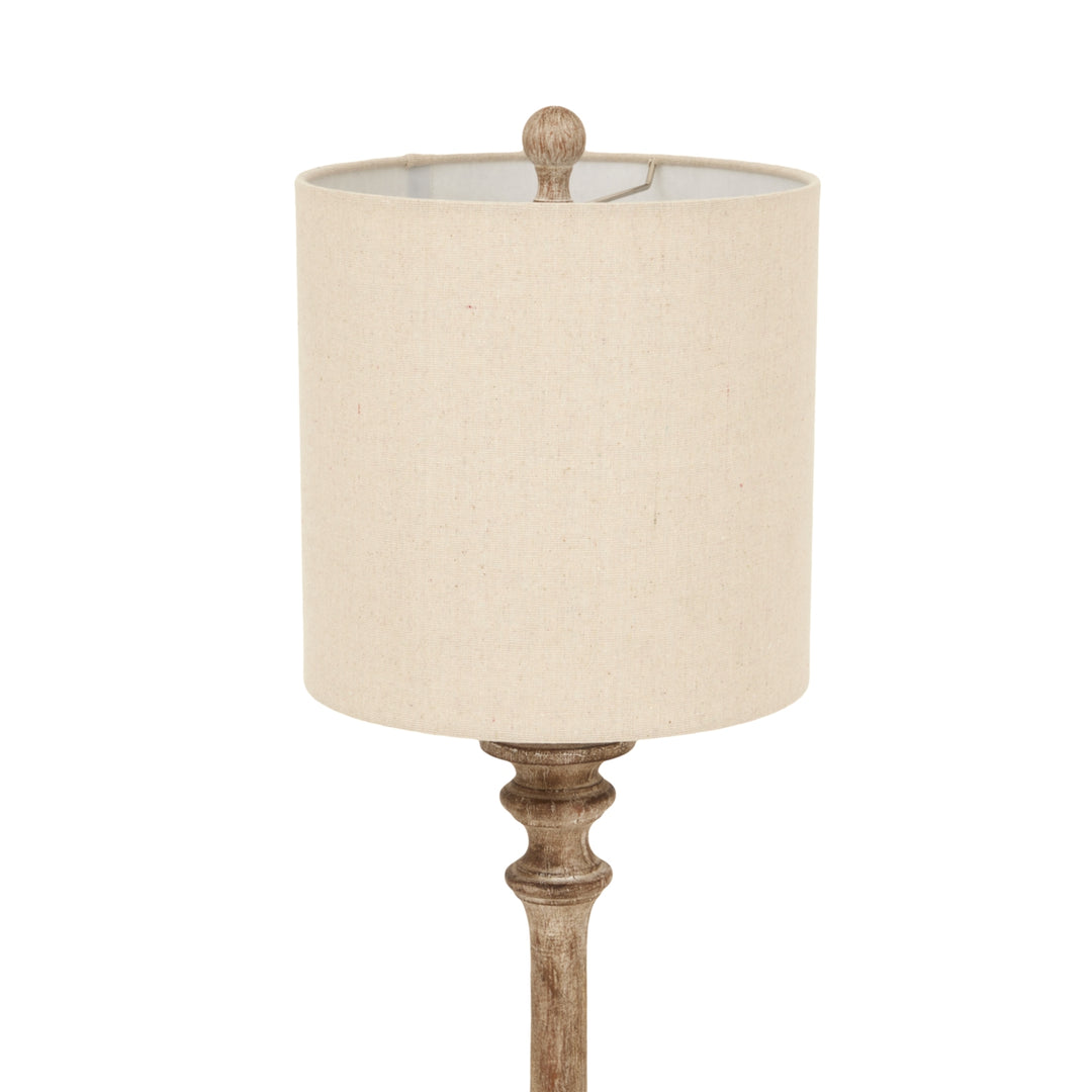 Pallido Candlestick Table Lamp with Linen Shade Hill 2