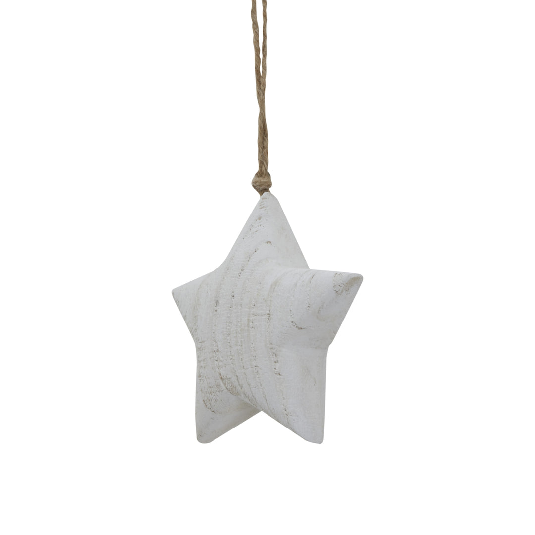 Whitewashed Wooden Rustic Hanging Star Hill 5