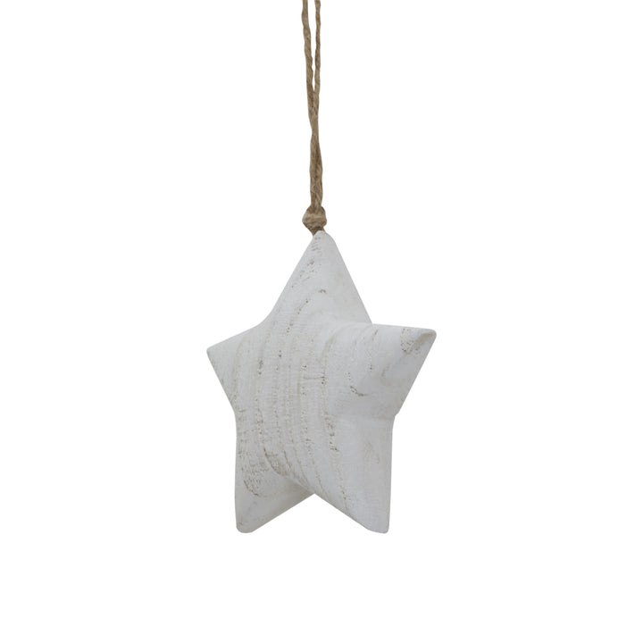 Whitewashed Wooden Rustic Hanging Star Hill 5