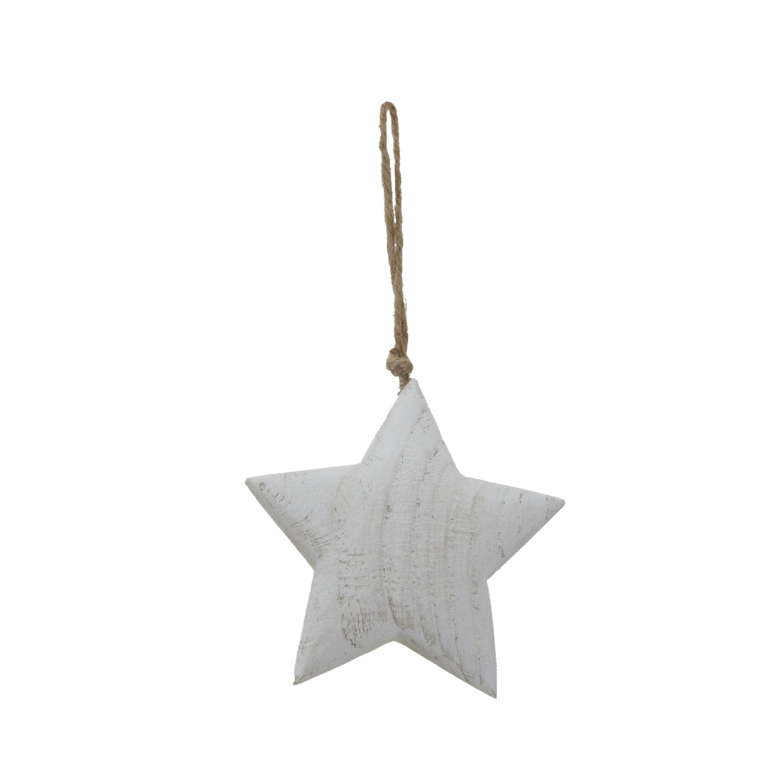Whitewashed Wooden Rustic Hanging Star Hill 4