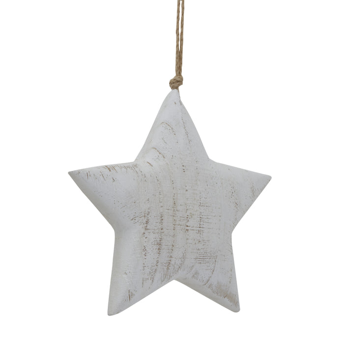 Whitewashed Wooden Rustic Hanging Star Hill 3