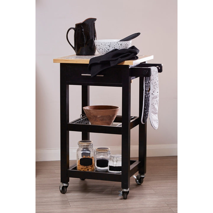 Harlow Glenn Kitchen Trolley with Granite Top Premier 2