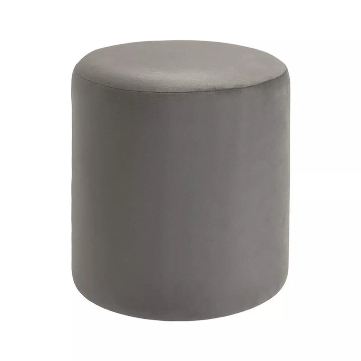 Haley Velvet Pouffe - Mink