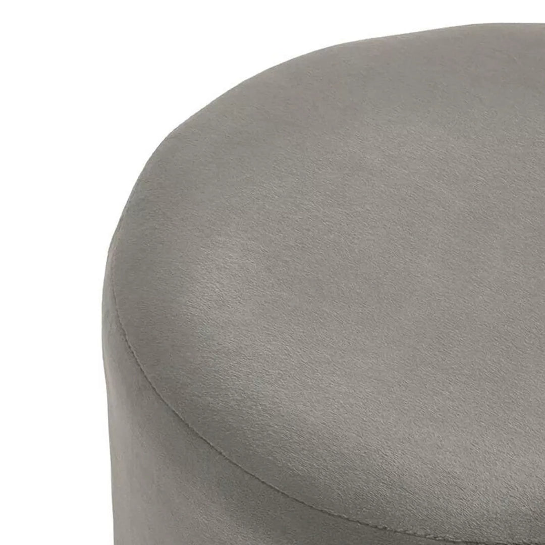 Haley Velvet Pouffe - Mink
