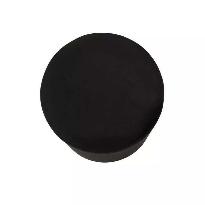Haley Velvet Pouffe - Black
