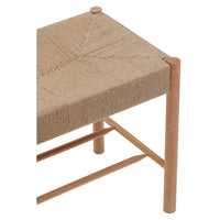 Olivia's Beckett Bench Natural Rope & Natural Wood Frame