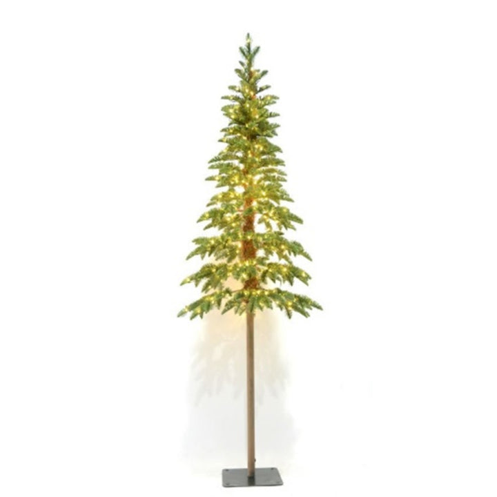 Green Woodland Pre-Lit LED Christmas Tree Hill 4