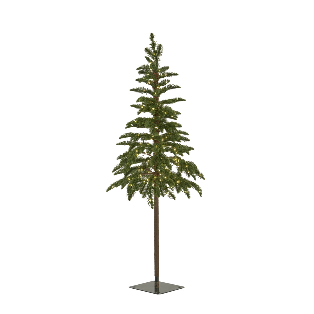 Green Woodland Pre-Lit LED Christmas Tree Hill 1