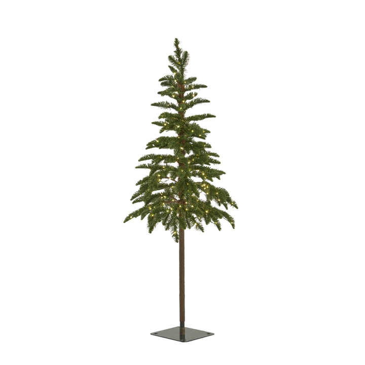 Green Woodland Pre-Lit LED Christmas Tree Hill 1