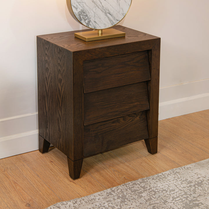 Amato Bedside Table - Chocolate