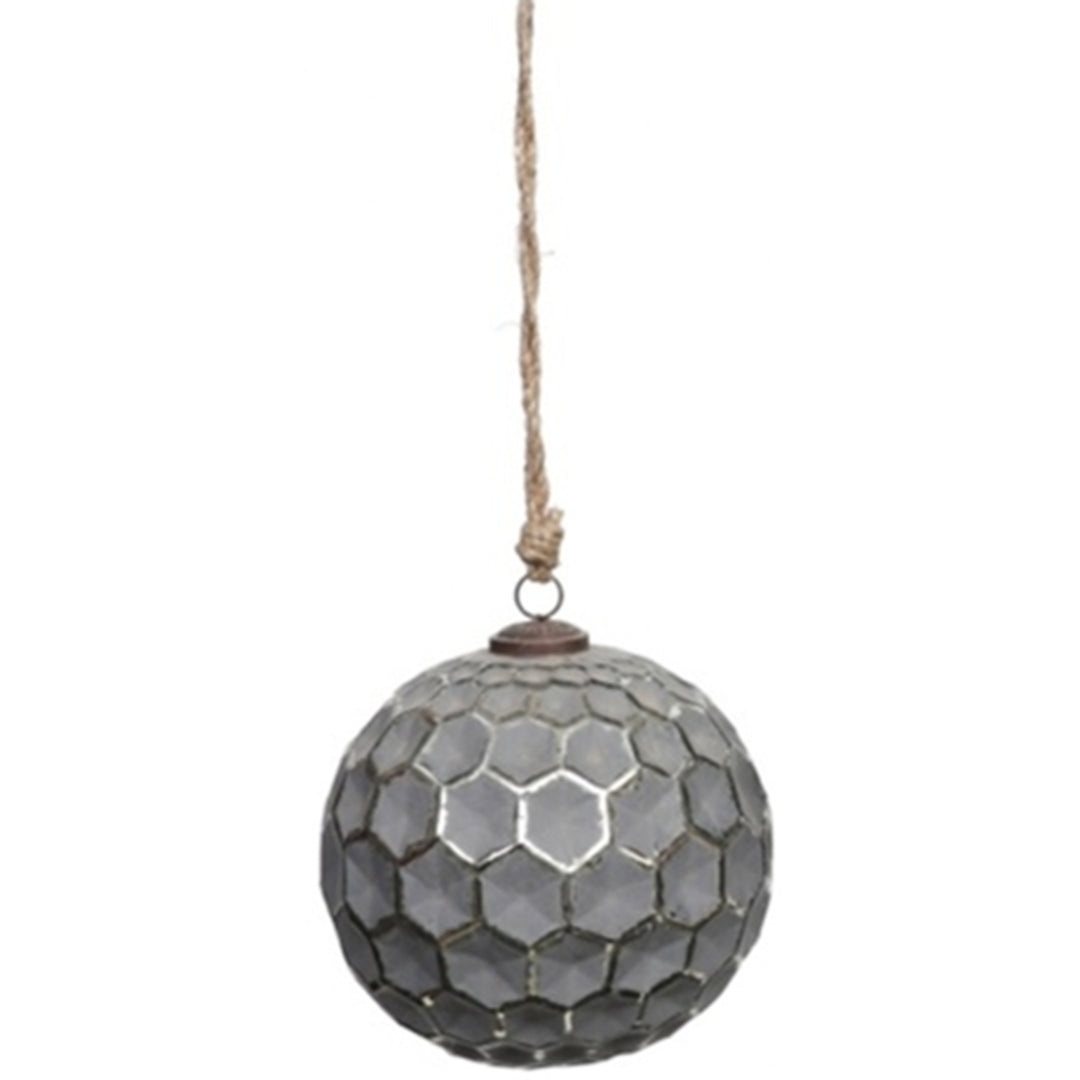 Collection Honey Combe Large Bauble - Grey Metallic Hill 1