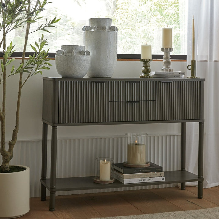 Reed 2 Drawer 2 Door Console Table