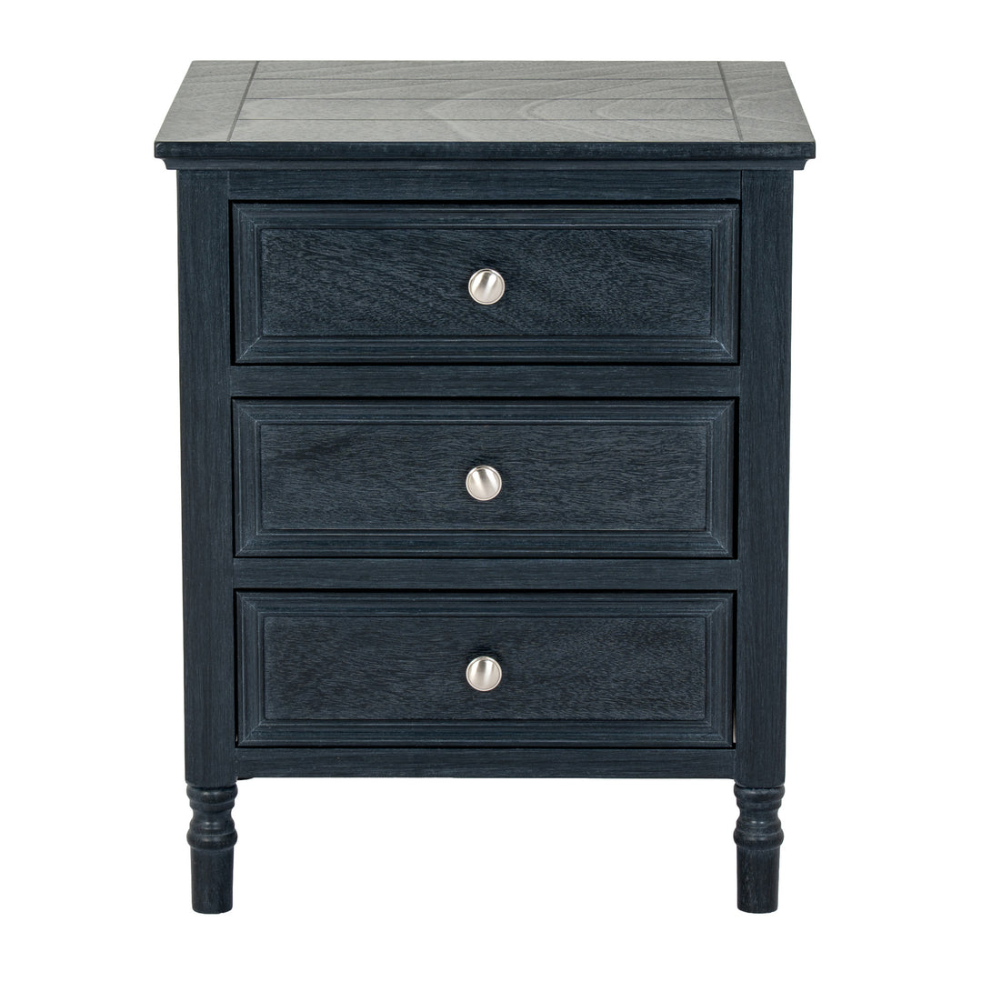 Contour 3 Drawer Side Table