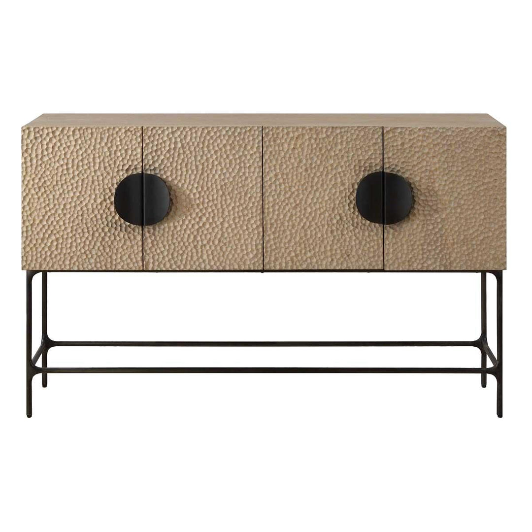 Lunar 4 Door Elm Wood Cabinet