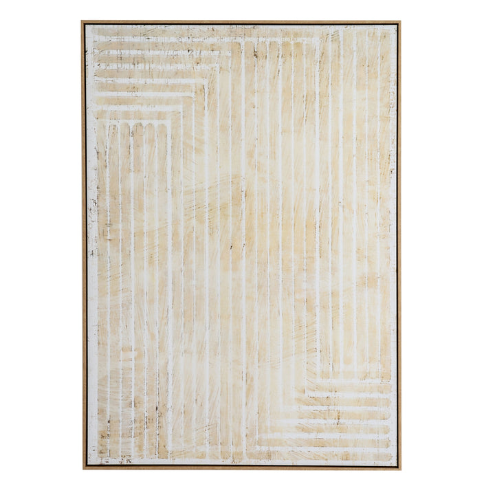 Tellura Hand Painted Framed Canvas