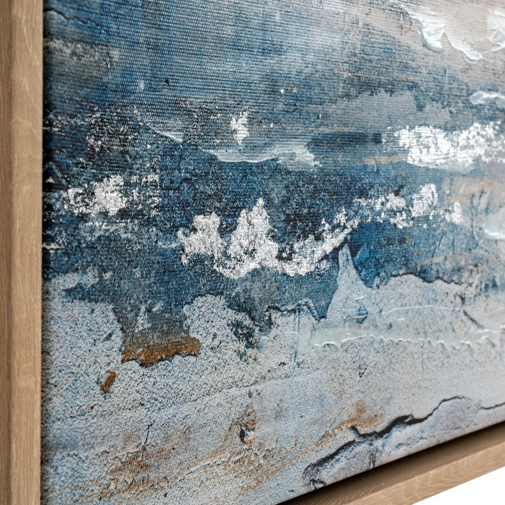 Stratos Hand Painted Framed Canvas