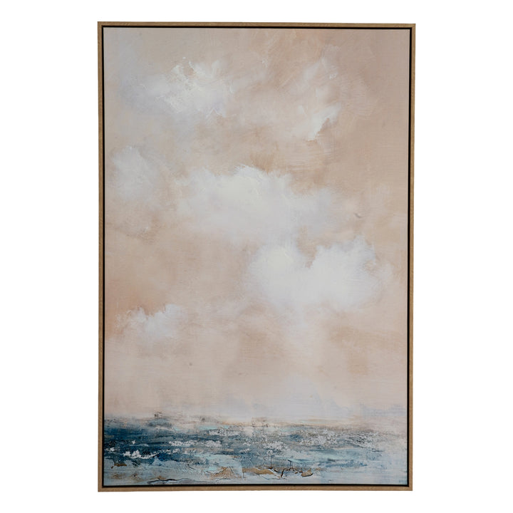 Stratos Hand Painted Framed Canvas