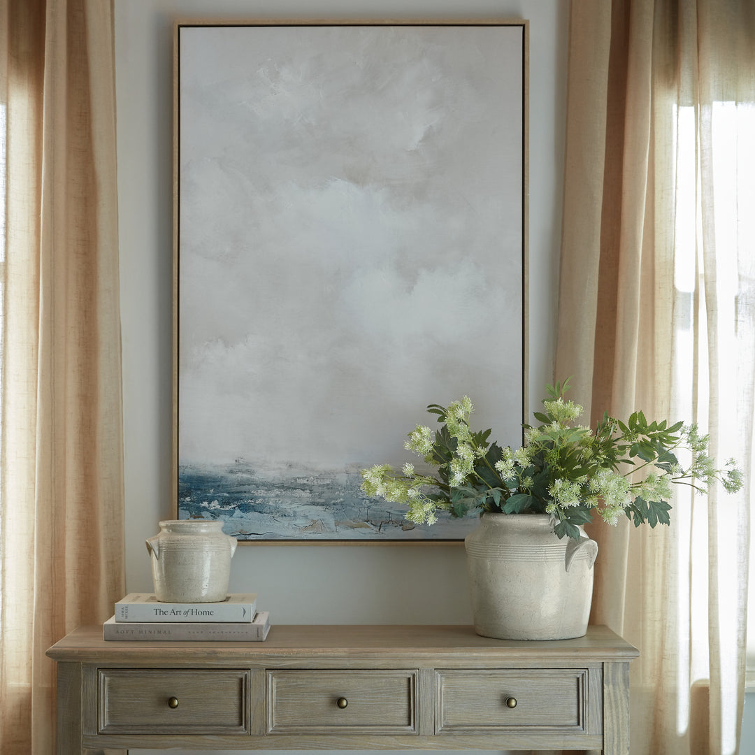 Stratos Hand Painted Framed Canvas