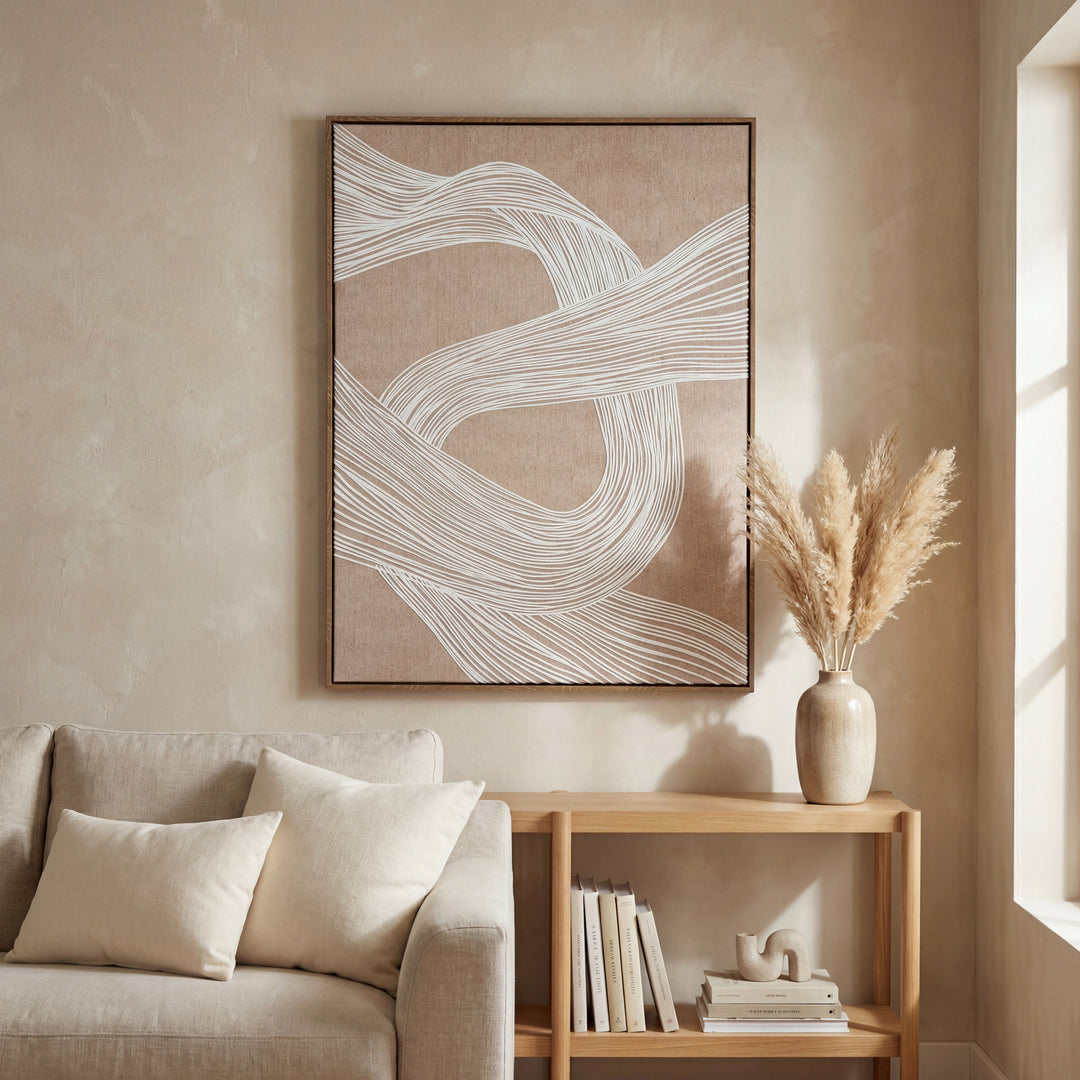 Clayre Line Framed Wall Art