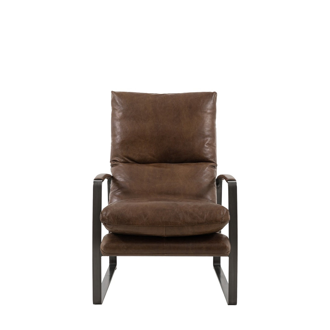 Fabien Lounger - Brown Leather