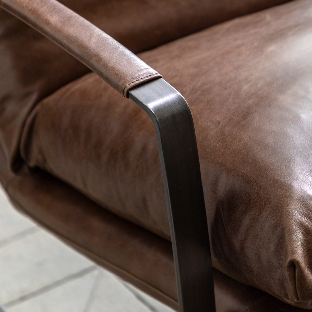 Fabien Lounger - Brown Leather