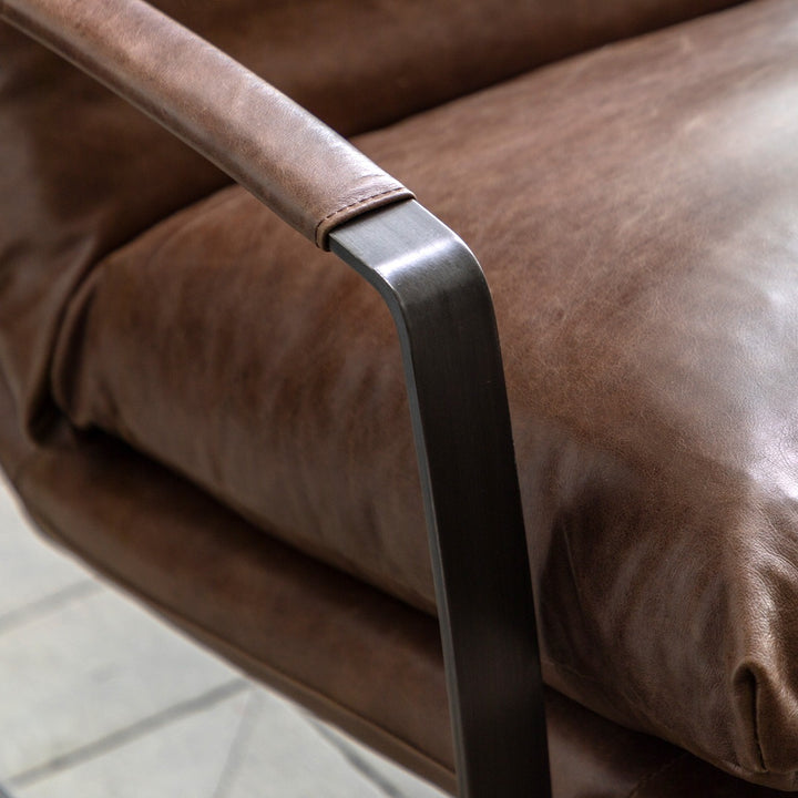 Fabien Lounger - Brown Leather