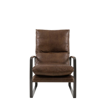Fabien Lounger - Brown Leather