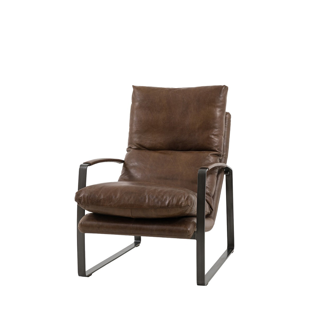 Fabien Lounger - Brown Leather