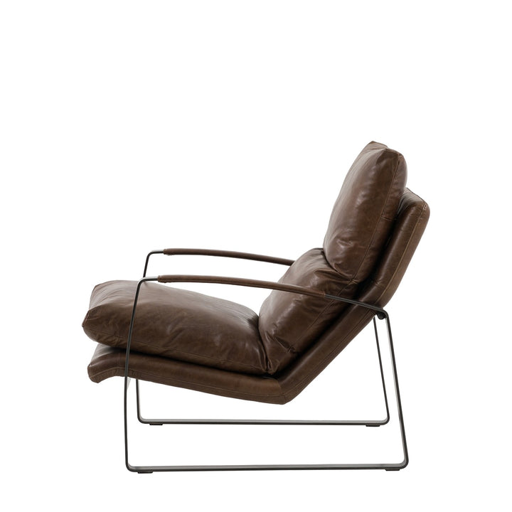 Fabien Lounger - Brown Leather