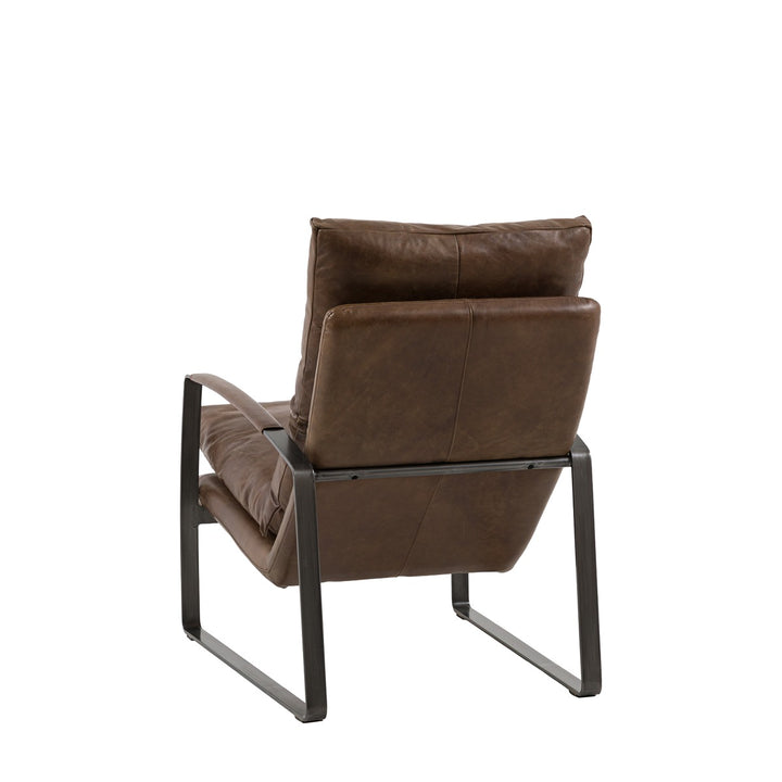 Fabien Lounger - Brown Leather