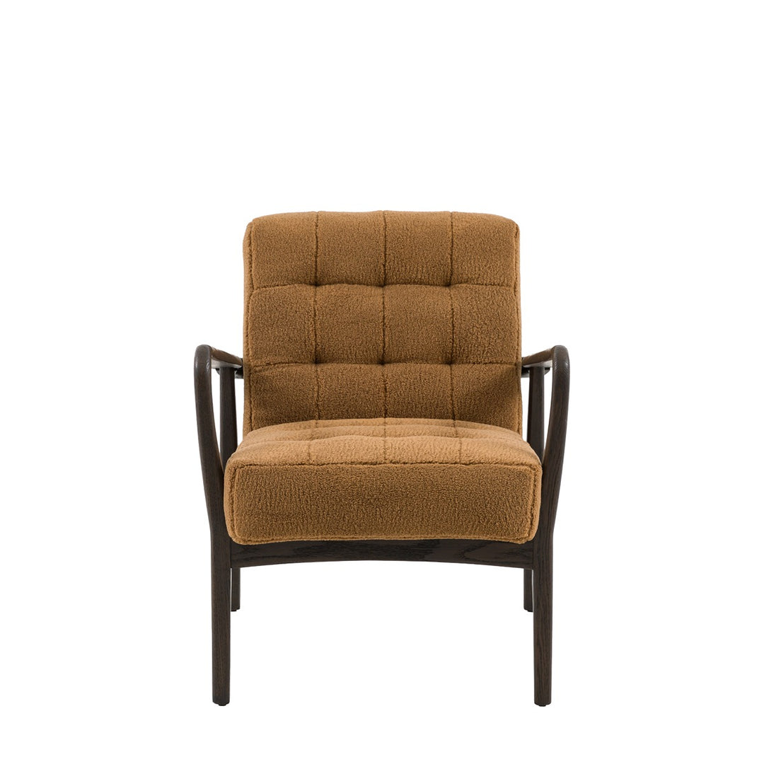 Humber Faux Sheepskin Armchair - Ochre