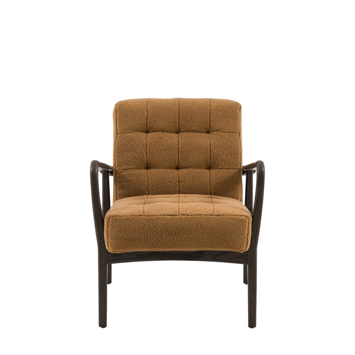 Humber Faux Sheepskin Armchair - Ochre
