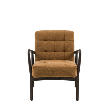 Humber Faux Sheepskin Armchair - Ochre