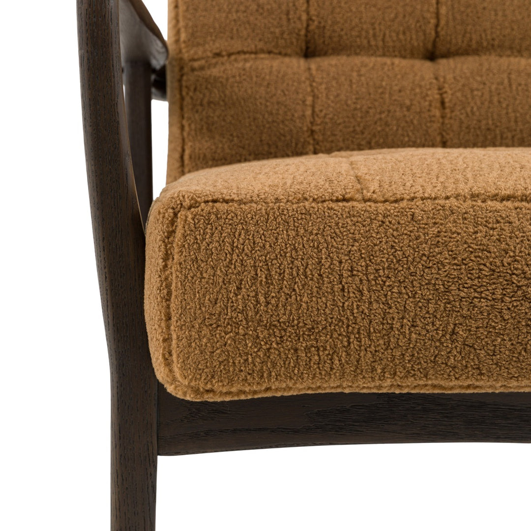 Humber Faux Sheepskin Armchair - Ochre