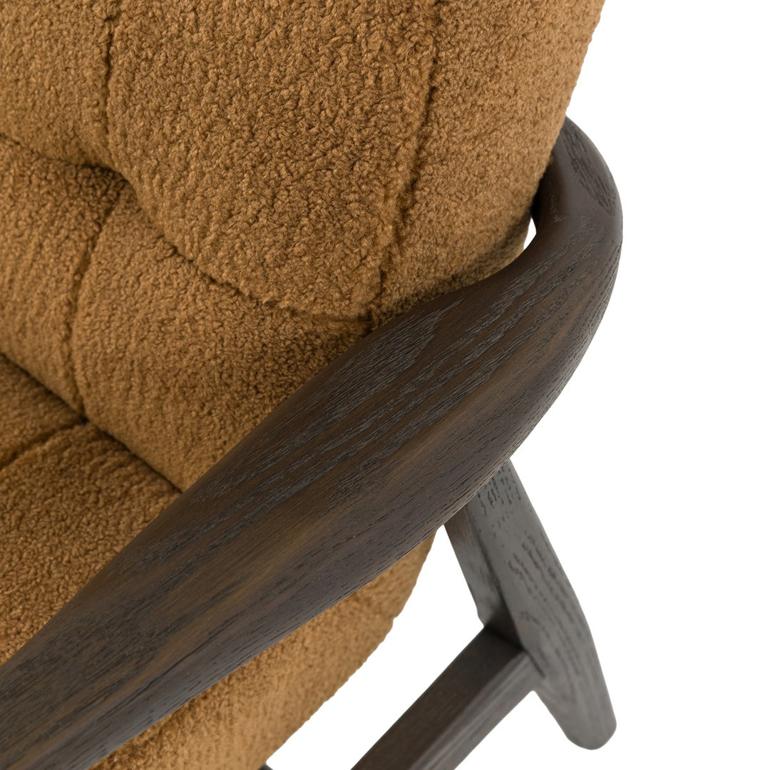 Humber Faux Sheepskin Armchair - Ochre