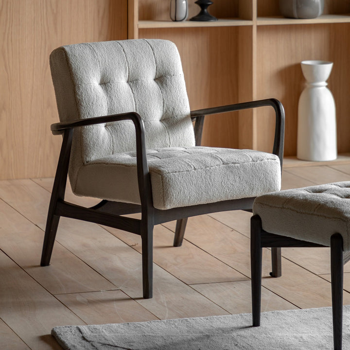 Humber Faux Sheepskin Armchair - Cream