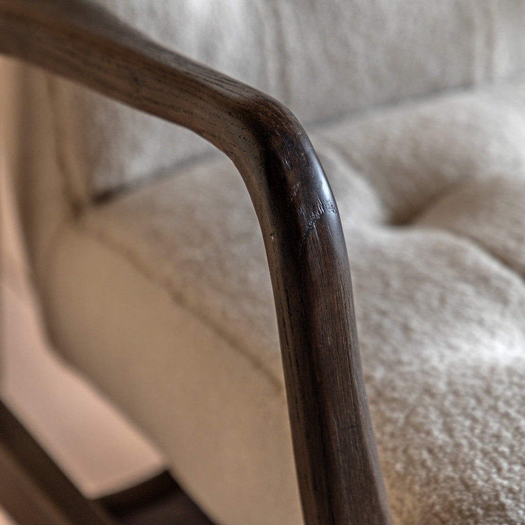 Humber Faux Sheepskin Armchair - Cream