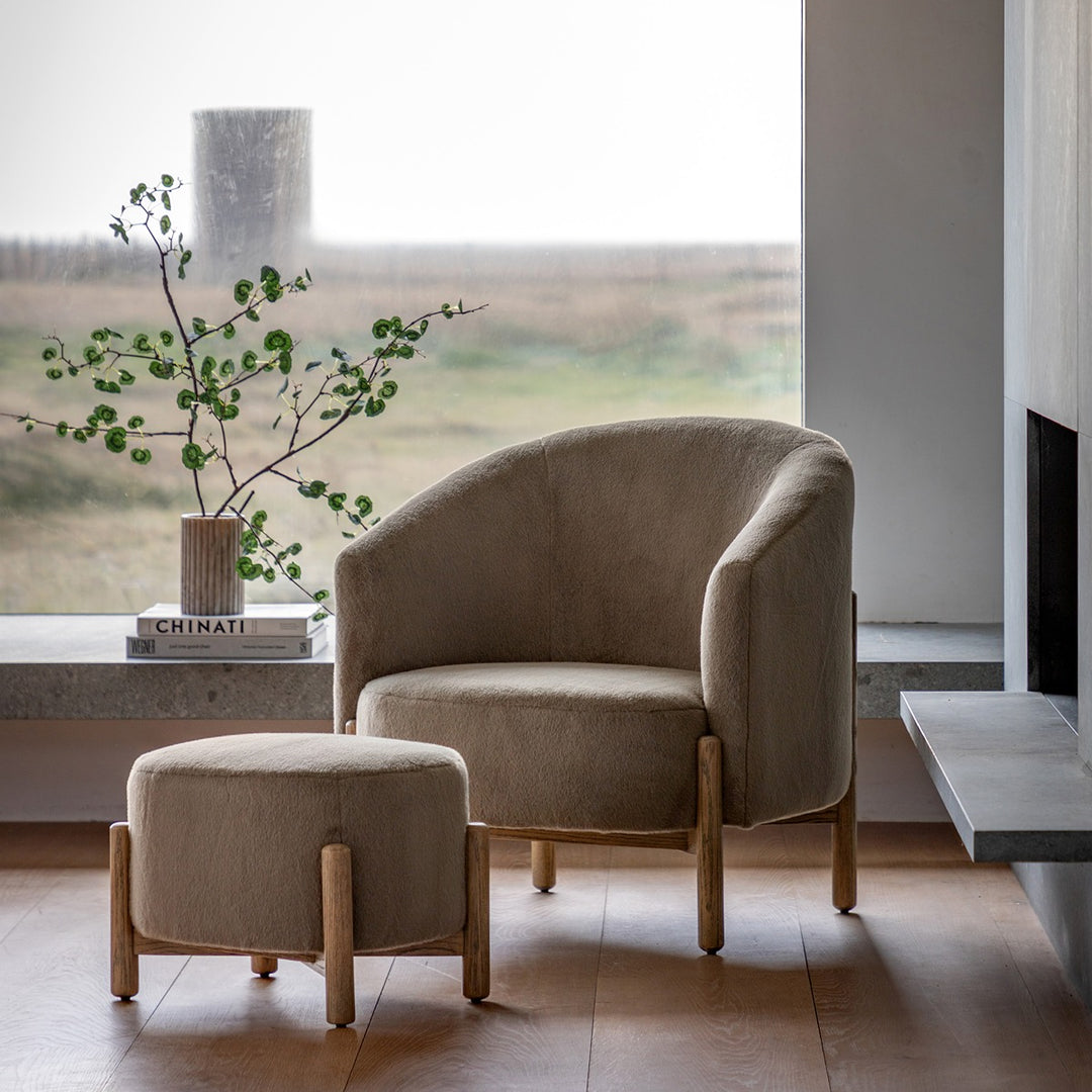 Selhurst Footstool Alaska - Khaki