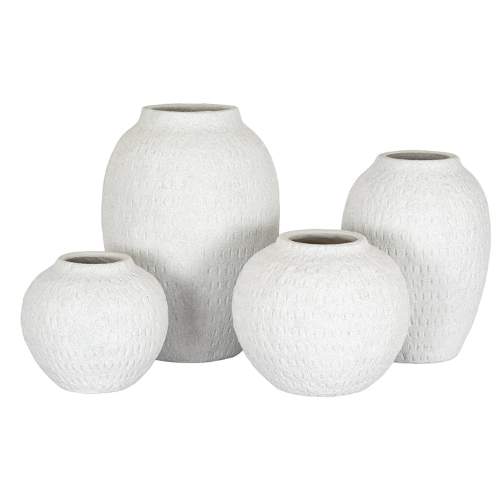 Ashen Large Round Vase
