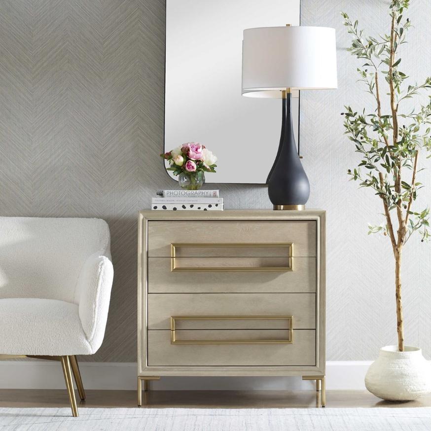 Alessia Accent Chest - Light Oak